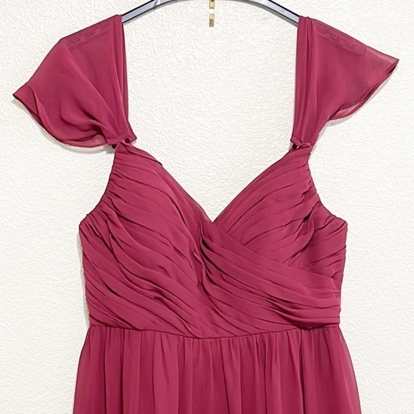 Reverly Kennedy Chiffon Bridesmaid Dress Size 8 - Picture 2 of 16